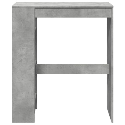 Tavolo Bar con Rastrelliera Grigio 90x40x103,5 cm Multistrato
