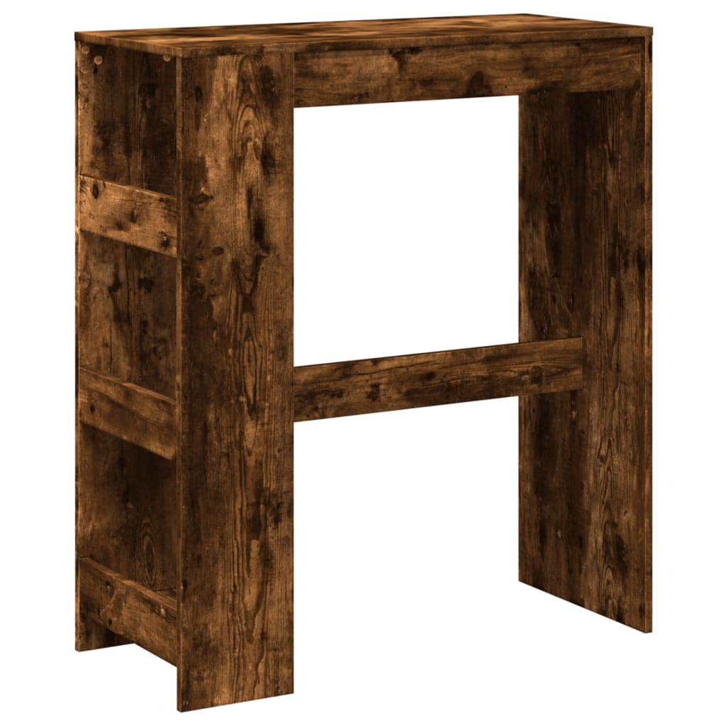 Tavolo Bar con Rastrelliera Rovere 90x40x103,5 cm Multistrato