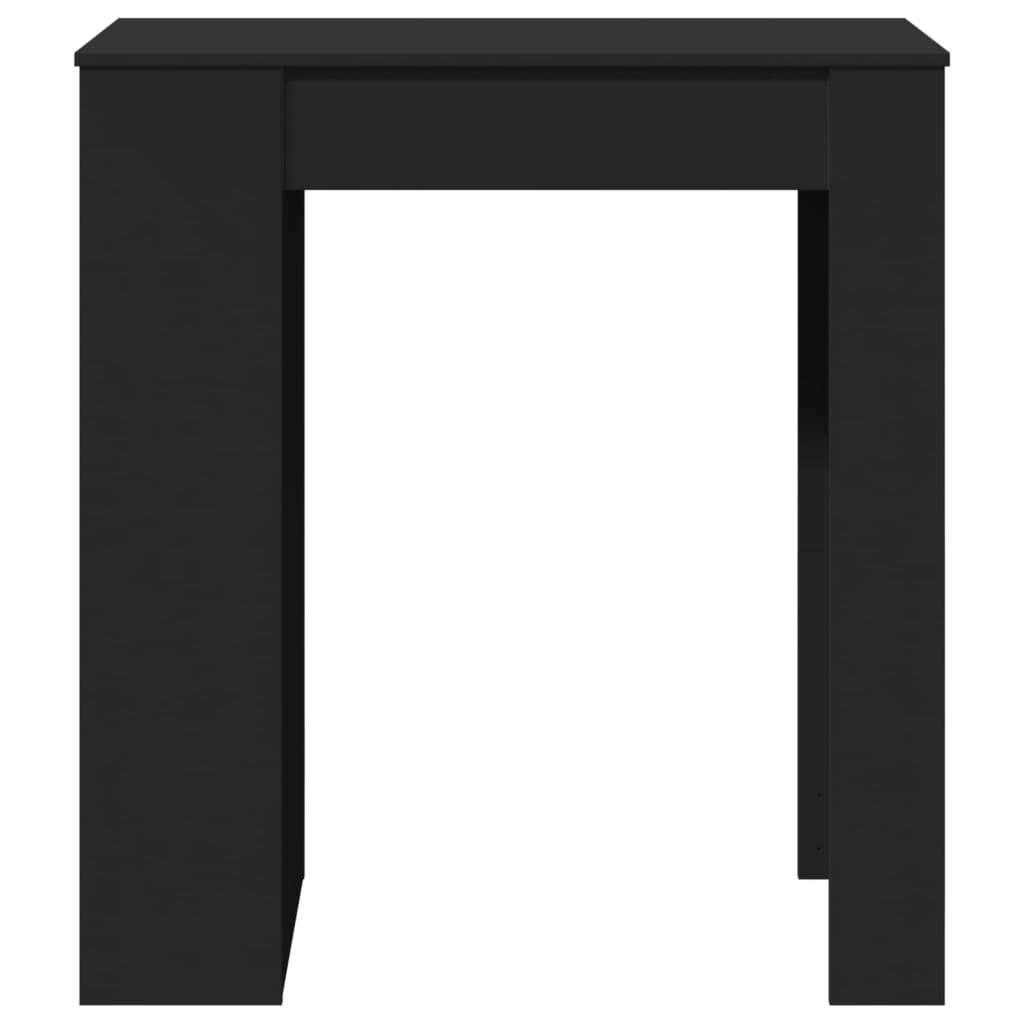 Tavolo Bar con Rastrelliera Nero 95x47x103,5 cm Multistrato