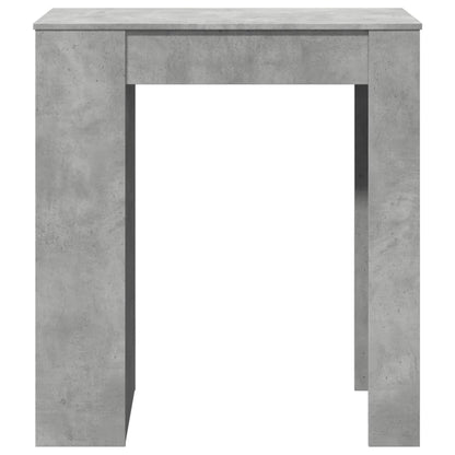 Tavolo Bar con Rastrelliera Grigio 95x47x103,5 cm Multistrato