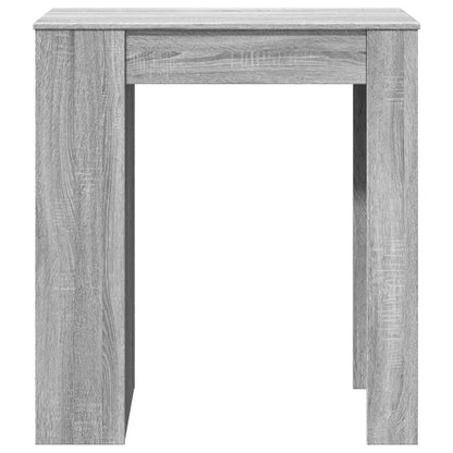 Tavolo Bar con Rastrelliera Grigio 95x47x103,5 cm Multistrato