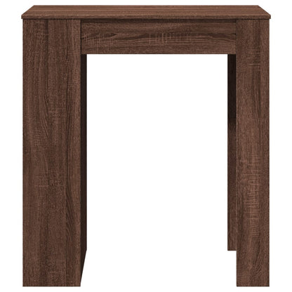 Tavolo Bar con Rastrelliera Marrone 95x47x103,5 cm Multistrato
