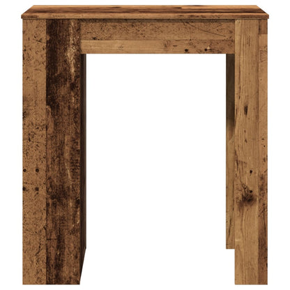 Tavolo Bar con Rastrelliera Antico 95x47x103,5 cm Multistrato