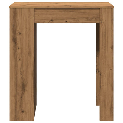 Tavolo Bar con Rastrelliera Rovere 95x47x103,5 cm Multistrato