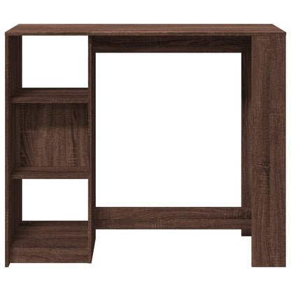 Tavolo Bar Ripiano Rovere Marrone 124x46x103,5 cm Multistrato
