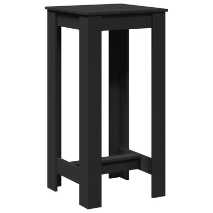 Tavolo da Bar Nero 51x50x103,5 cm in Legno Multistrato