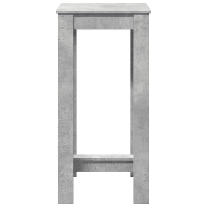 Tavolo da Bar Grigio Cemento 51x50x103,5cm in Legno Multistrato