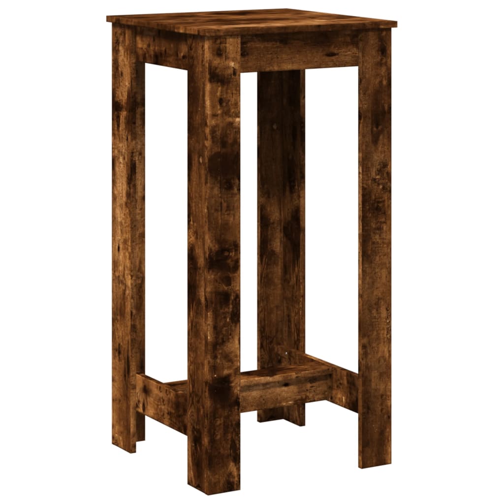 Tavolo da Bar Rovere Fumo 51x50x103,5 cm in Legno Multistrato