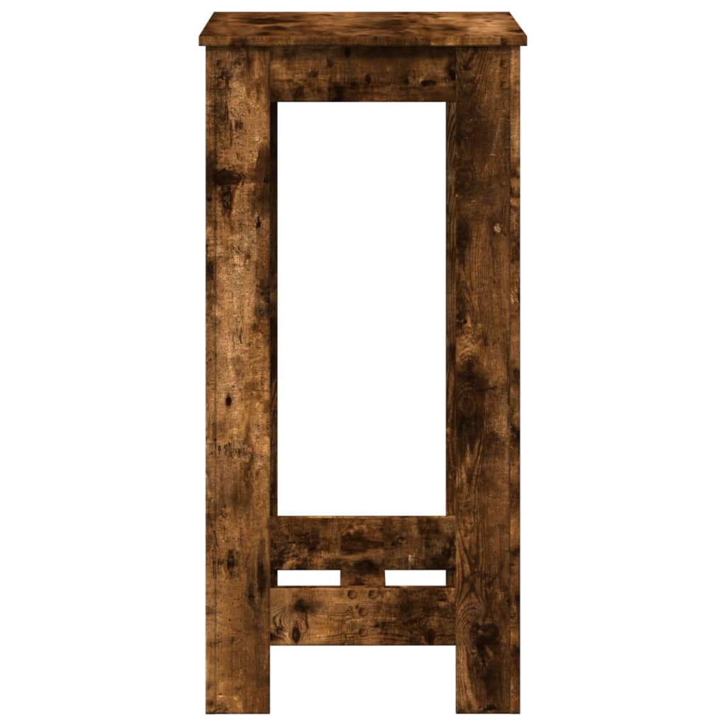 Tavolo da Bar Rovere Fumo 51x50x103,5 cm in Legno Multistrato