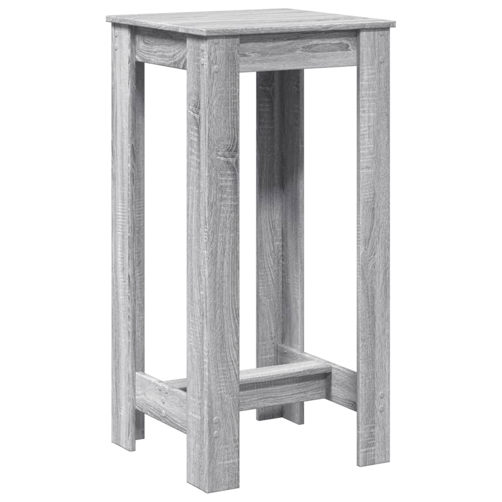 Tavolo da Bar Grigio Sonoma 51x50x103,5 cm in Legno Multistrato