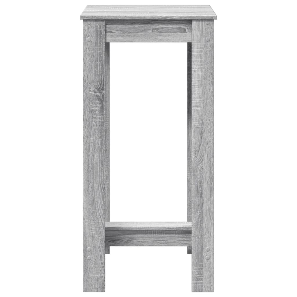 Tavolo da Bar Grigio Sonoma 51x50x103,5 cm in Legno Multistrato