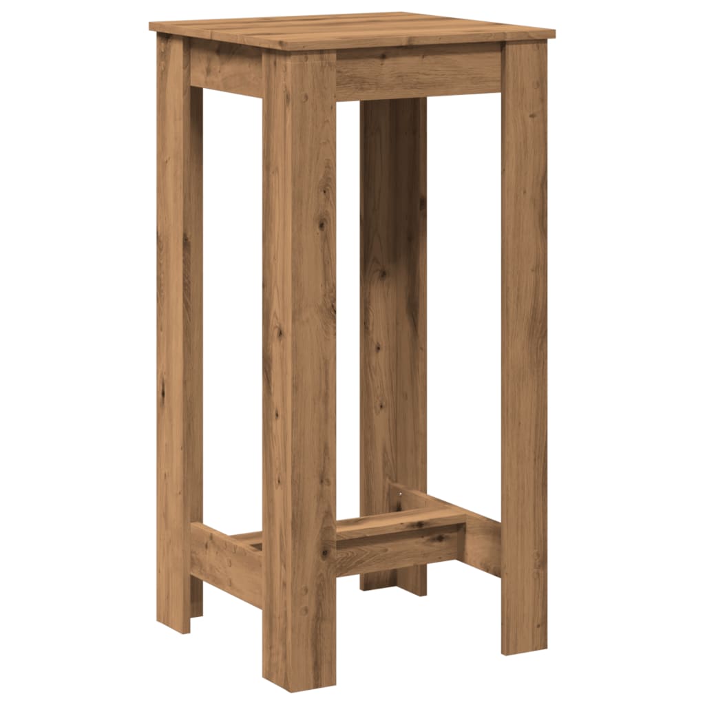 Tavolo Bar Rovere Artigianale 51x50x103,5 cm Legno Multistrato
