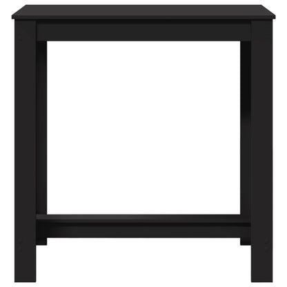 Tavolo da Bar Nero 102x50x103,5 cm in Legno Multistrato