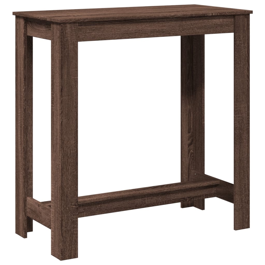 Tavolo da Bar Rovere Marrone 102x50x103,5 cm Legno Multistrato