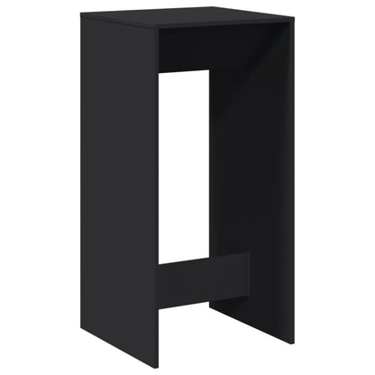 Tavolo da Bar Nero 51x50x103,5 cm in Legno Multistrato
