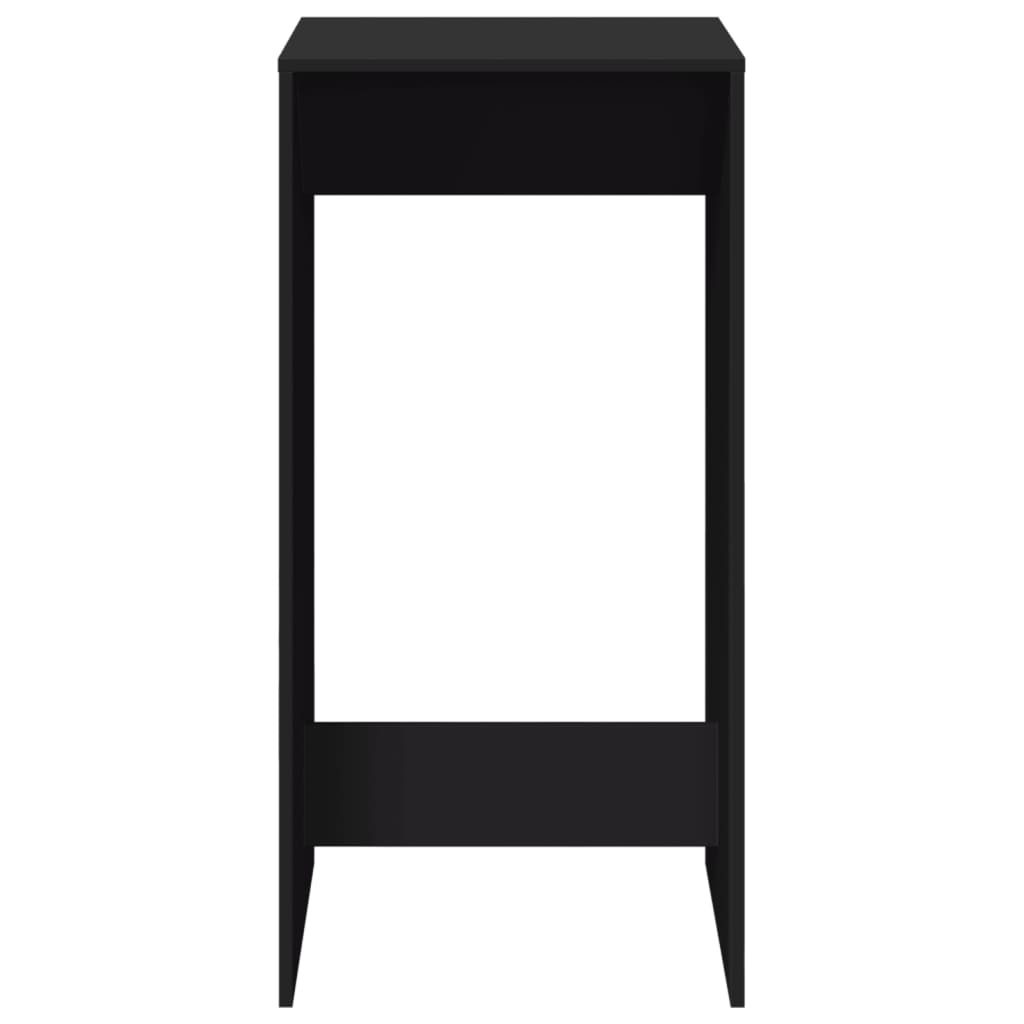 Tavolo da Bar Nero 51x50x103,5 cm in Legno Multistrato