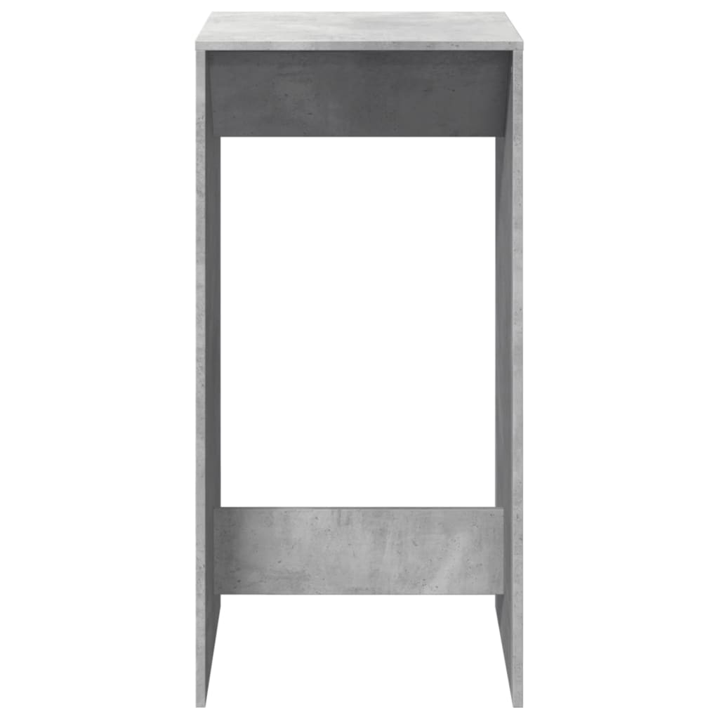 Tavolo da Bar Grigio Cemento 51x50x103,5cm in Legno Multistrato