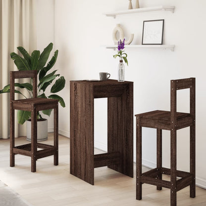 Tavolo da Bar Rovere Marrone 51x50x103,5 cm in Truciolato