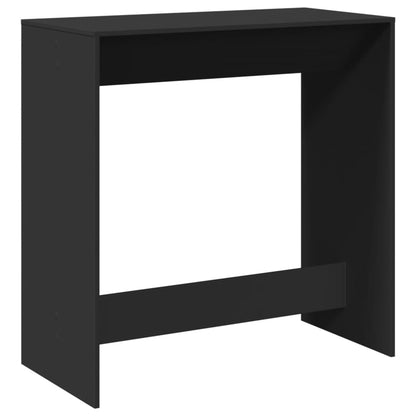 Tavolo da Bar Nero 102x50x103,5 cm in Legno Multistrato