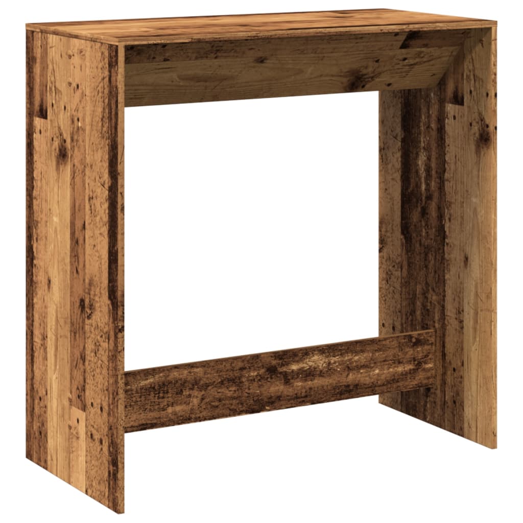 Tavolo da Bar Legno Antico 102x50x103,5 cm in Legno Multistrato