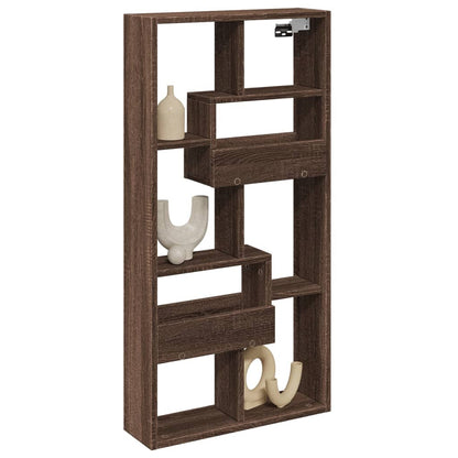 Mobile a Parete Rovere Marrone 50x15x100 cm in Truciolato