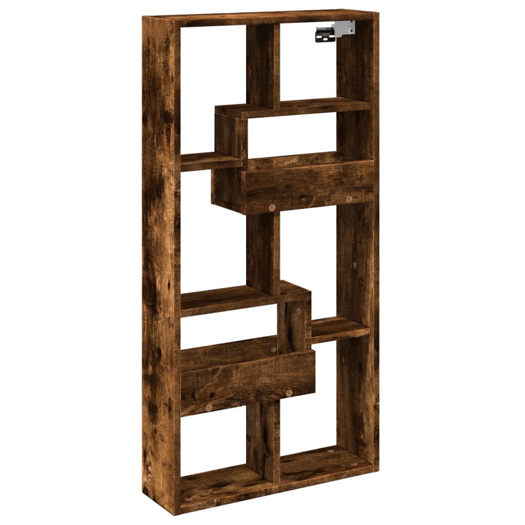 Mobile a Parete Legno Antico 50x15x100 cm in Truciolato