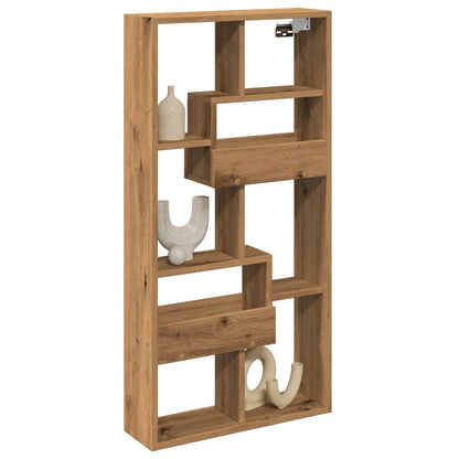 Mobile a Parete Rovere Artigianale 50x15x100 cm in Truciolato