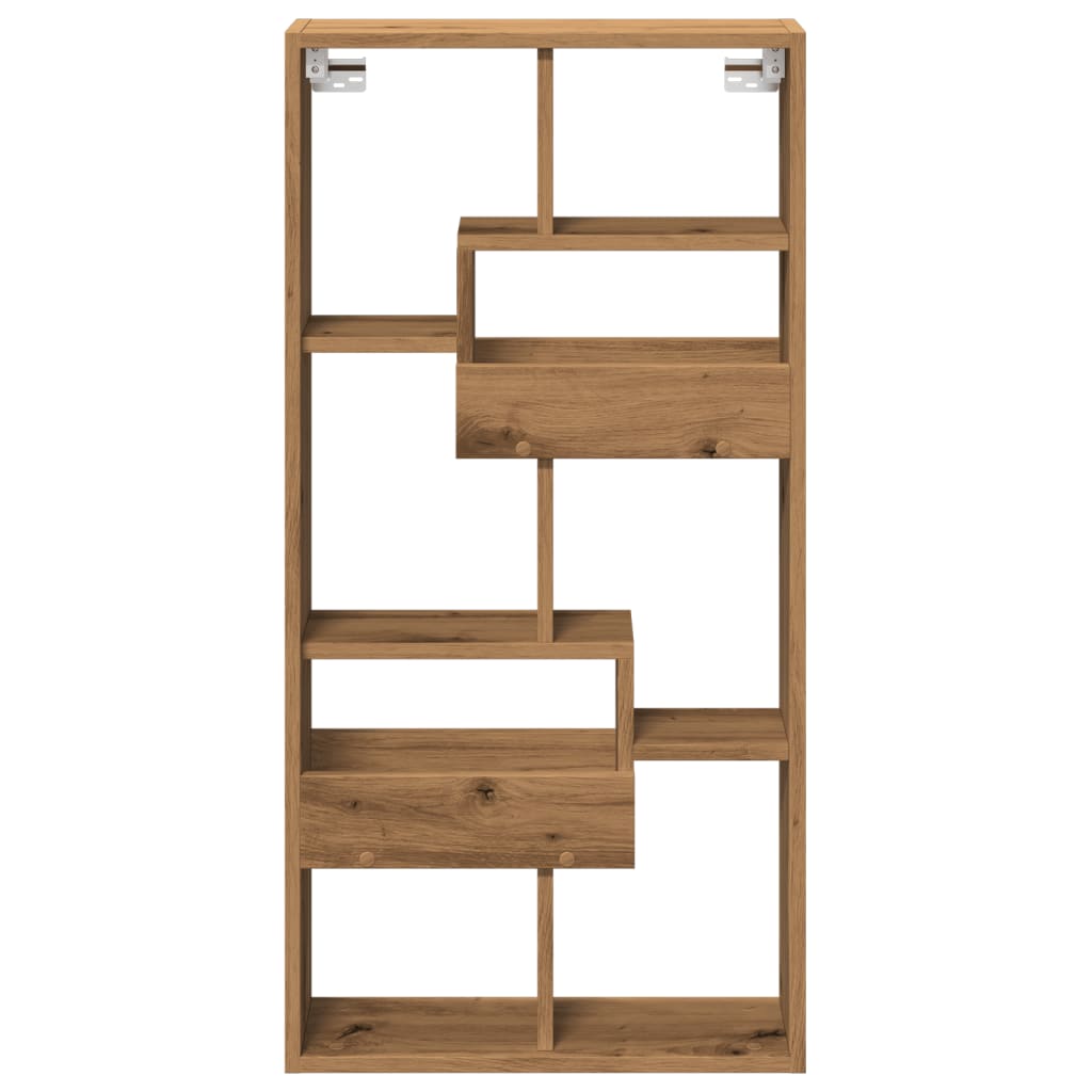 Mobile a Parete Rovere Artigianale 50x15x100 cm in Truciolato