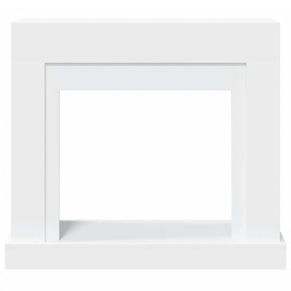 Cornice per Camino Bianca 100x30x87,5 cm in Truciolato