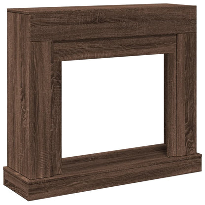 Cornice per Camino Rovere Marrone 100x30x87,5 cm in Truciolato