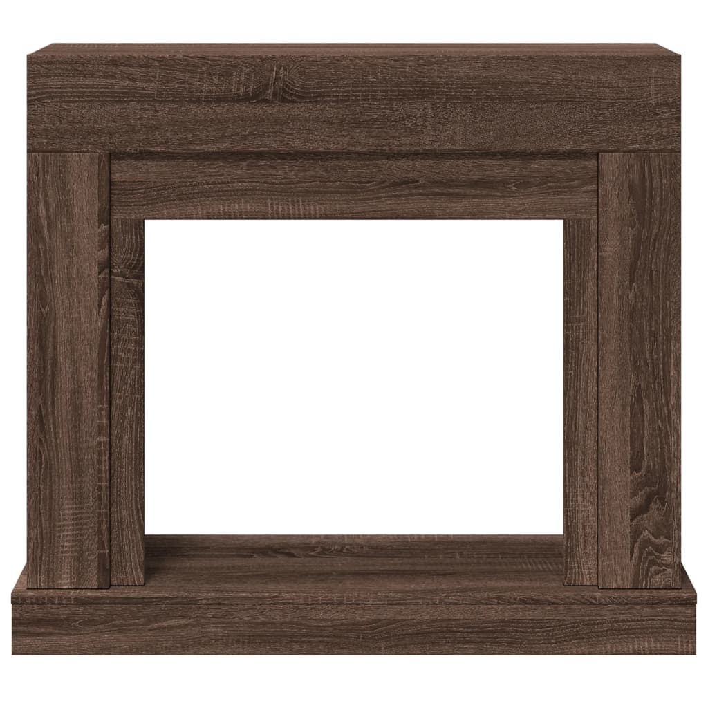 Cornice per Camino Rovere Marrone 100x30x87,5 cm in Truciolato
