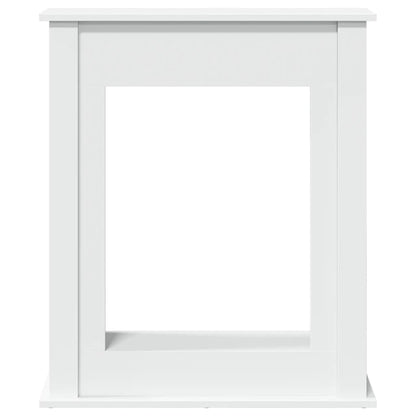 Cornice per Camino Bianca 75x20x87,5 cm in Truciolato