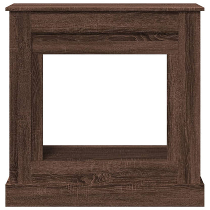 Cornice per Camino Rovere Marrone 90x30x90 cm in Truciolato