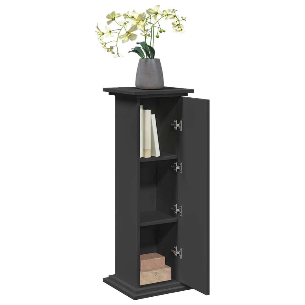 Supporto Espositivo Portaoggetti Nero 31x30x90 cm Truciolato