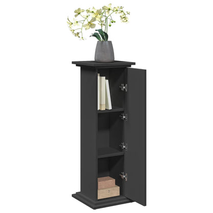 Supporto Espositivo Portaoggetti Nero 31x30x90 cm Truciolato