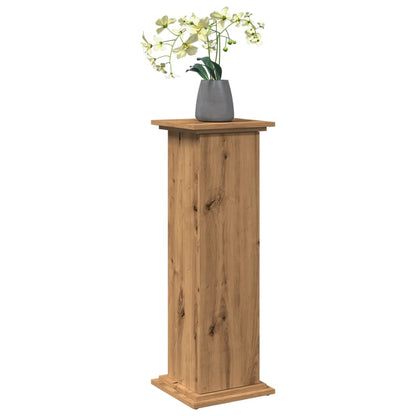 Espositore Portaoggetti Rovere Artigianale 31x30x90 Truciolato