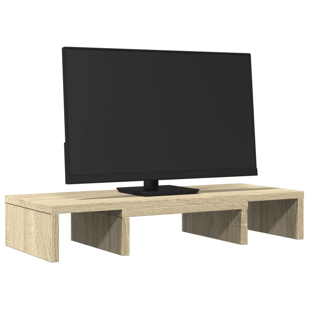 Supporto Monitor Regolabile Rovere 60x24x10,5 cm in Truciolato