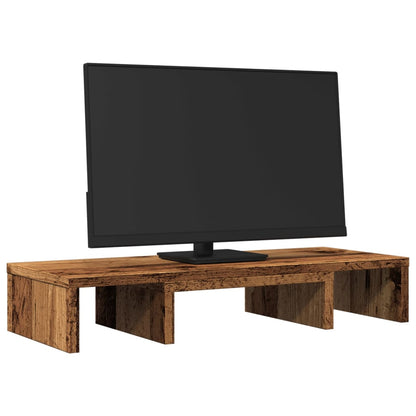 Supporto Monitor Regolabile Legno 60x24x10,5cm Truciolato