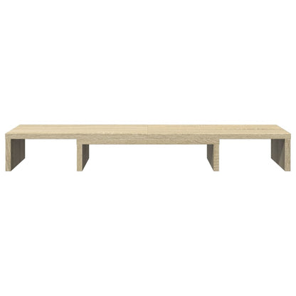 Supporto Monitor Regolabile Rovere 80x24x10,5 cm in Truciolato