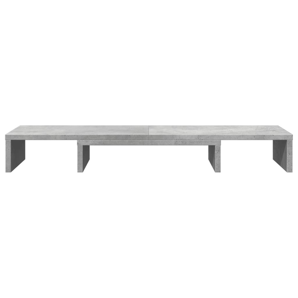 Supporto Monitor Regolabile Grigio 80x24x10,5 cm in Truciolato