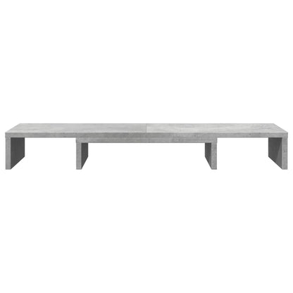 Supporto Monitor Regolabile Grigio 80x24x10,5 cm in Truciolato