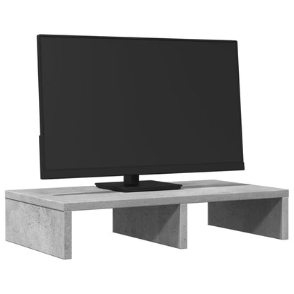 Supporto per Monitor Grigio Cemento 50x27x10 cm in Truciolato
