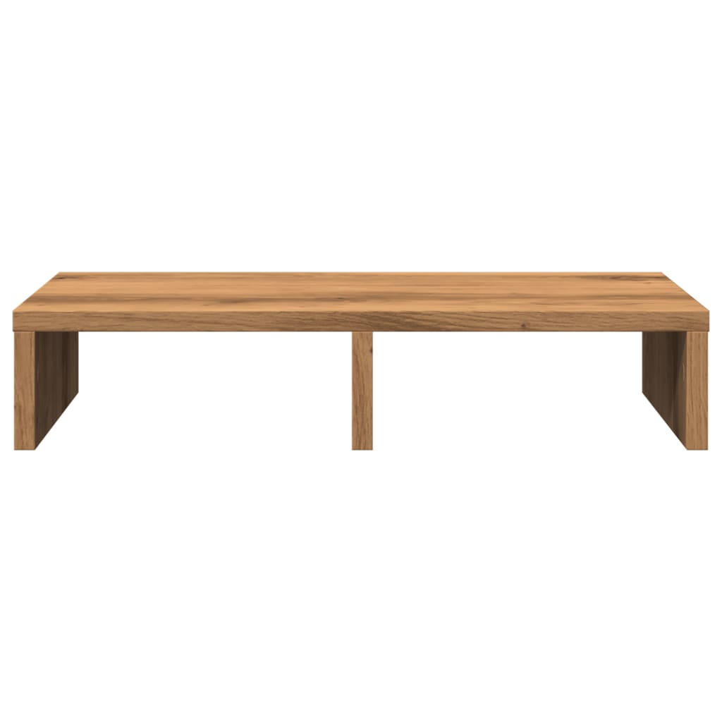 Supporto per Monitor Rovere Artigianale 50x27x10 cm Truciolato