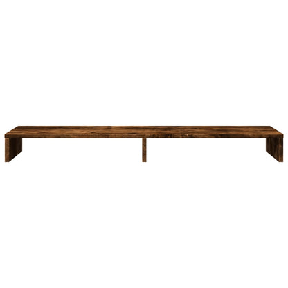 Supporto per Monitor Rovere Fumo 100x27x10 cm in Truciolato