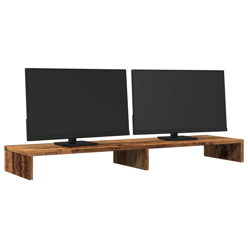 Supporto per Monitor Legno Vecchio 100x27x10 cm in Truciolato