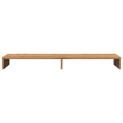 Supporto per Monitor Rovere Artigianale 100x27x10 cm Truciolato