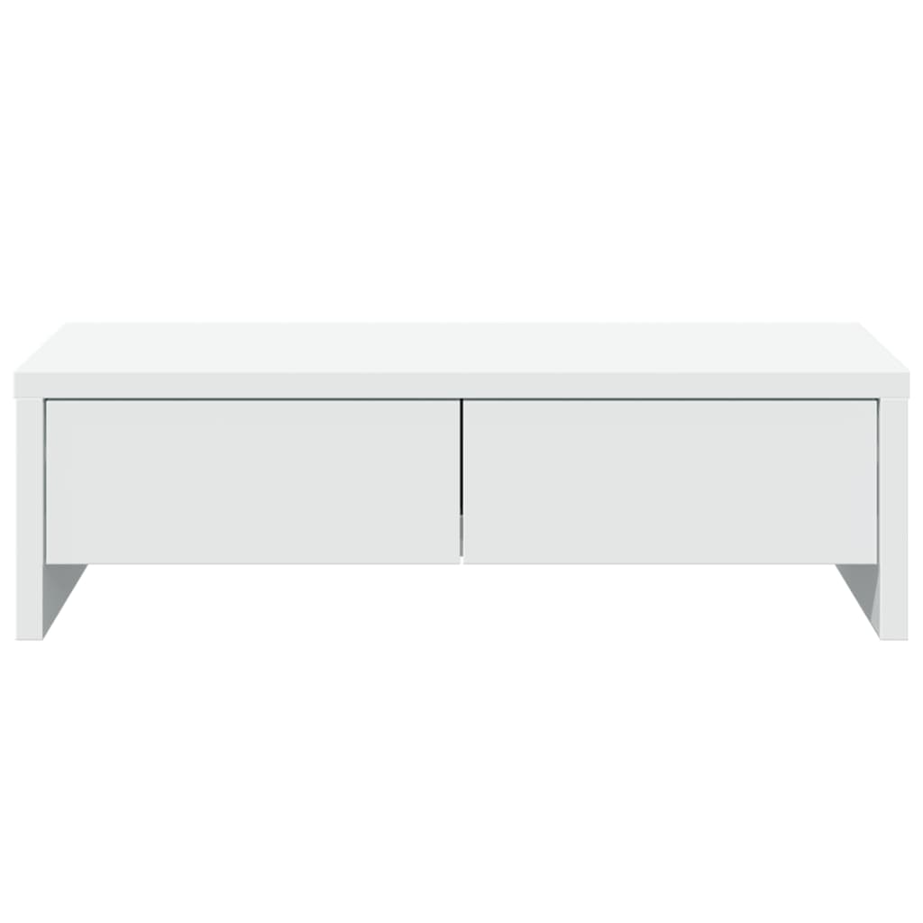 Supporto Monitor con Cassetti Bianco 50x27x15 cm in Truciolato
