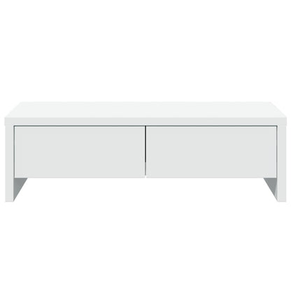 Supporto Monitor con Cassetti Bianco 50x27x15 cm in Truciolato