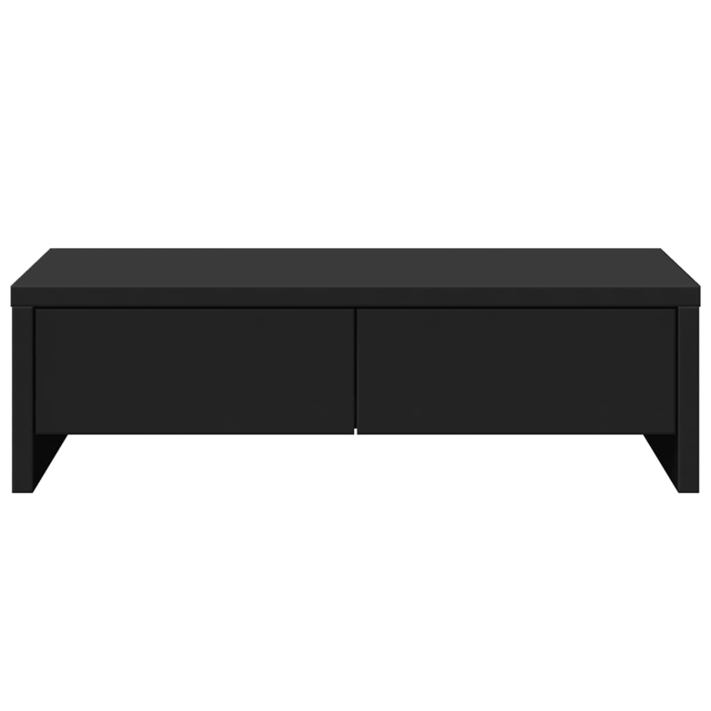 Supporto Monitor con Cassetti Nero 50x27x15 cm in Truciolato