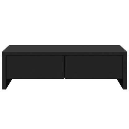Supporto Monitor con Cassetti Nero 50x27x15 cm in Truciolato